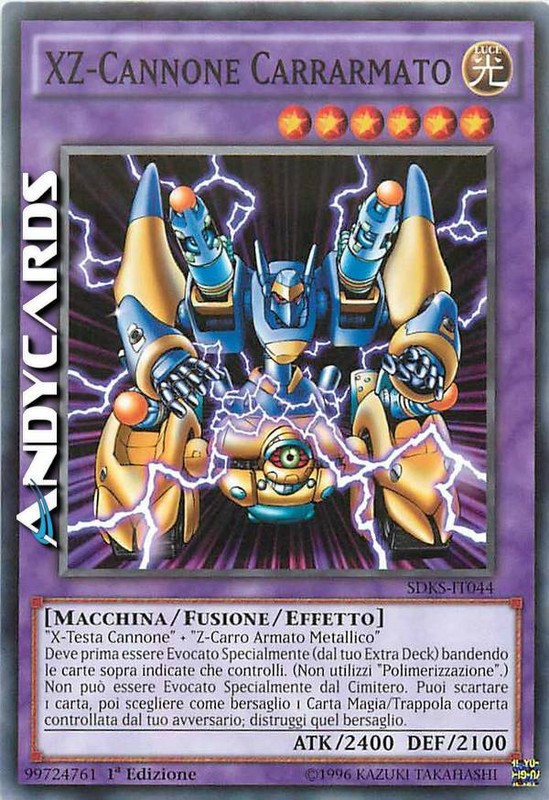 Xz-Cannone Carrarmato â¢ (Xz-Tank Cannon) â¢ Comune â¢ Sdks It044 â¢ 1ed â¢ Yugioh!