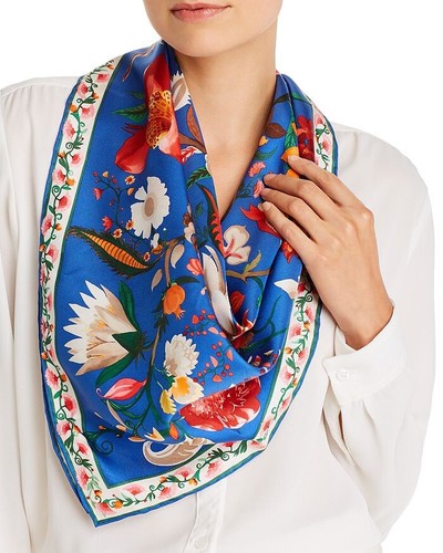 ボレロ・ショール Ferragamo Green/blue silk scarf with Madras print ボレロ・ショール Ferragamo Green/blue silk scarf with Madras