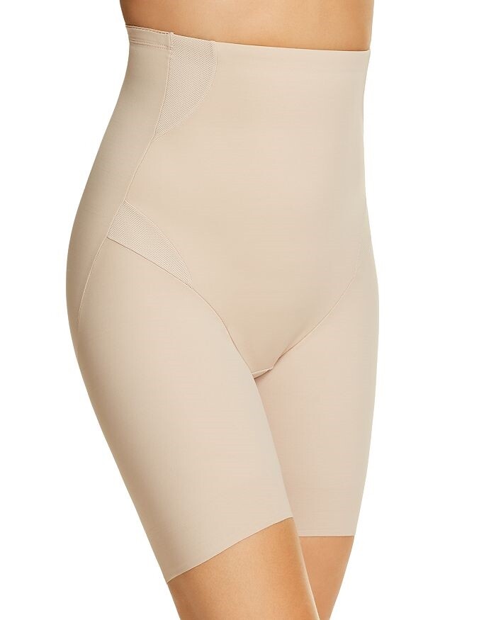 Tc Fine 269596 Women Nude Cooling High-Waist Thigh Slimmer Shorts Size Small