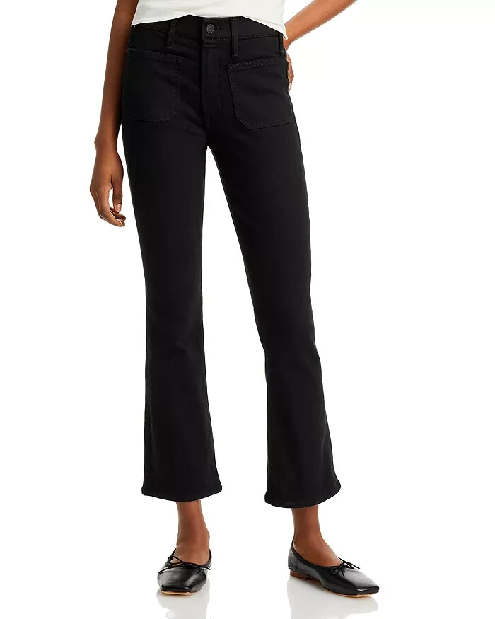 MOTHER The Patch Pocket Insider High Rise Jeans Women's 33 Pitch Button Closure~ - Picture 1 of 19