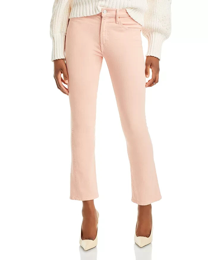 Mother the Insider Hover High Rise Straight Jeans Women's 24 Peach Parfait Solid - Picture 1 of 15