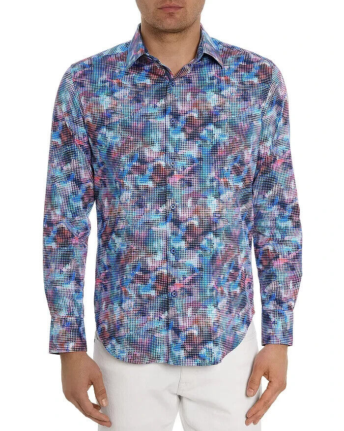Robert Graham Outer Banks Classic Fit Button Up Shirt Men's XL Multi Printed L/S - Picture 1 of 14