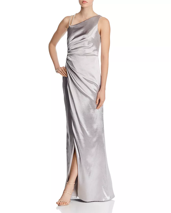 Aidan Mattox Draped One-Shoulder Gown MSRP $295 Size 0 # 12A 515 Blm 191937885935 | eBay