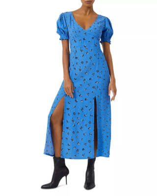 FRENCH CONNECTION Bhelle Collet Printed Midi Dress 8B 1785