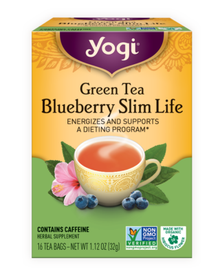 - Green Tea Blueberry Slim Life - 16 Tea Bags
