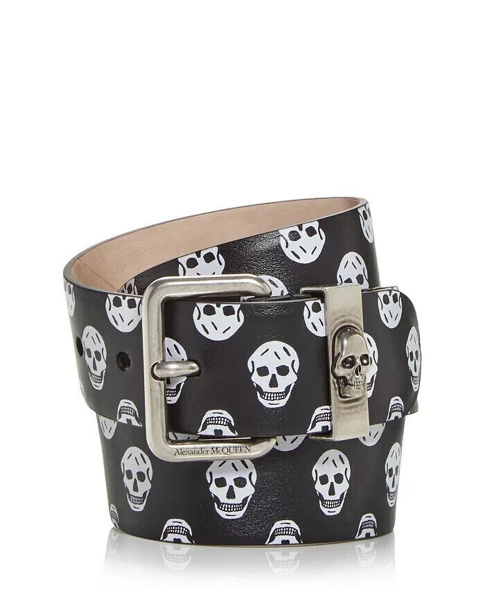 Alexander maqueen ベルト Alexander McQUEEN Men's Logo Seal Leather Belt | Bloomingdale's