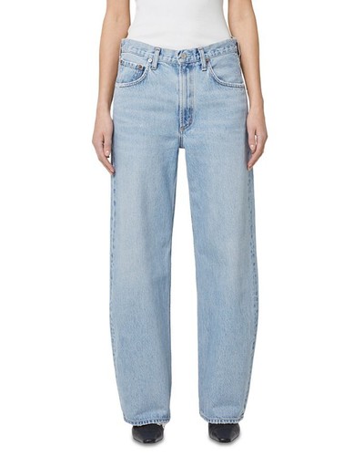 Pre-owned Agolde Women's Low Curve Jeans, Force, Blue