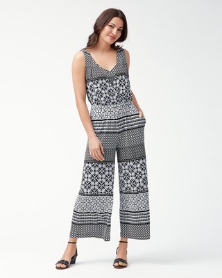 Женский тропический комбинезон Tommy Bahama Terrazza, черный, Маленький