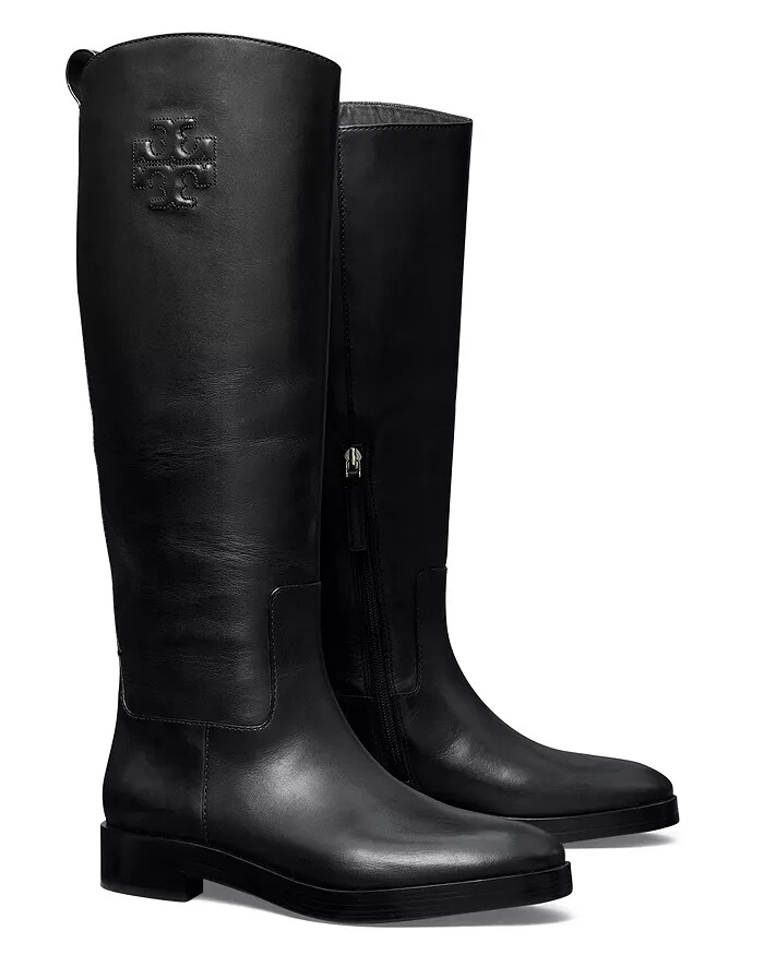 648 New TORY BURCH The Riding Boot,8,Brooke.High,Knee,Logo