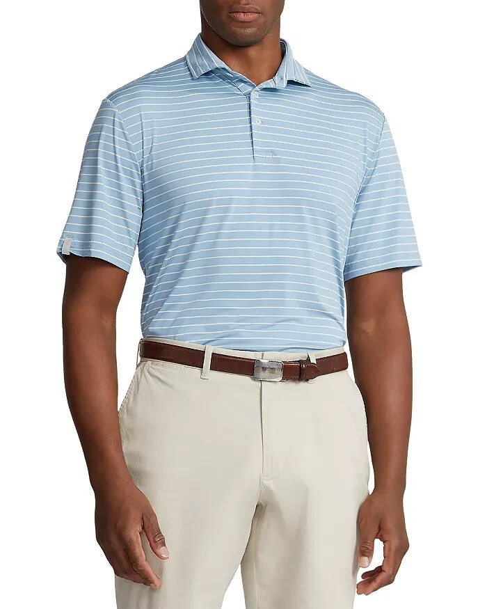 New RLX Ralph Lauren Men's Classic Fit Performance Striped