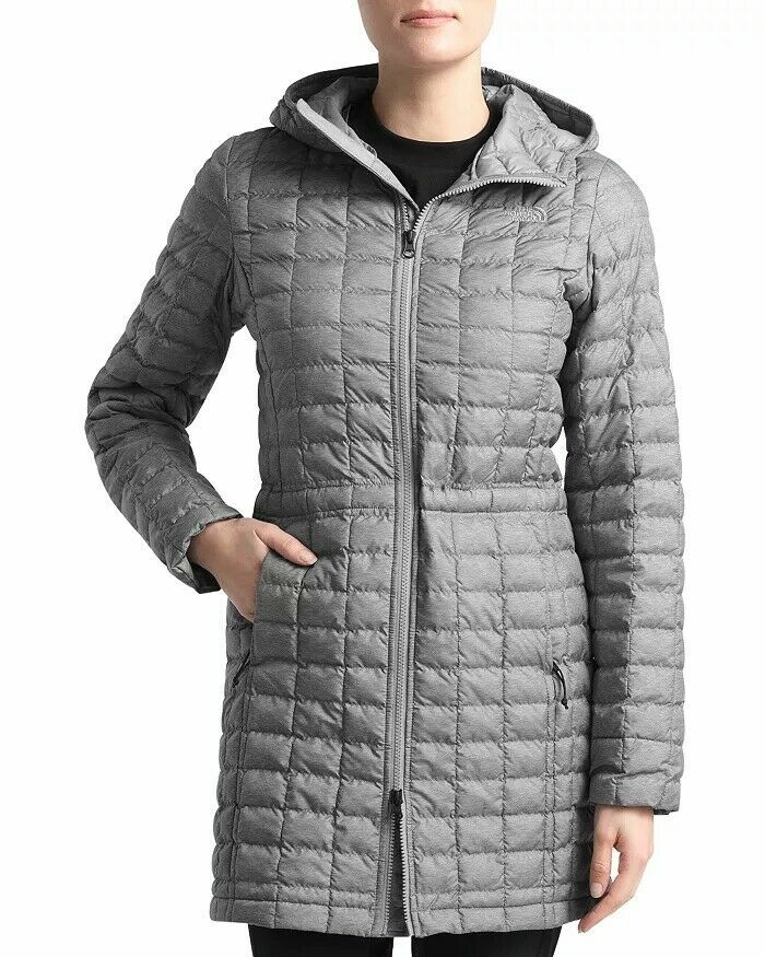 ЖЕНСКОЕ ПАЛЬТО-ПАРКА THE NORTH FACE WOMEN ECO THERMOBALL 2 Серый вереск размер XS, S