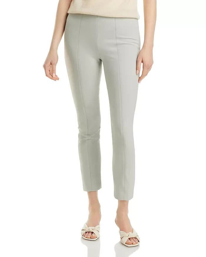 Vince High Waist Pants Women's XXS Mint Stone Solid Cuff Slit Side Zip Closure - Picture 1 of 19