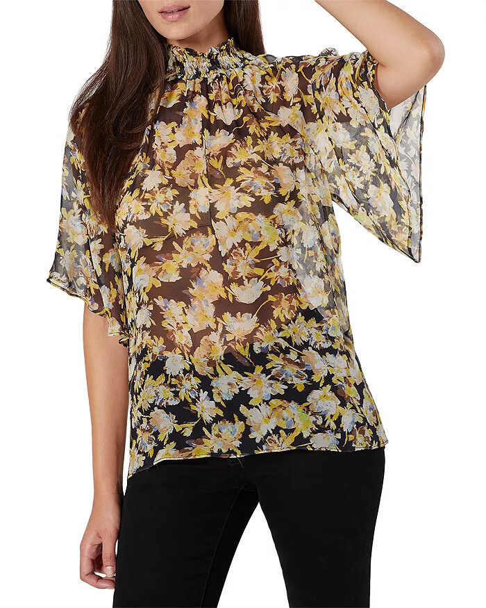 Joie Colusa Printed High Neck Top MSRP $248 Size XS # 5A 1811 Blm
