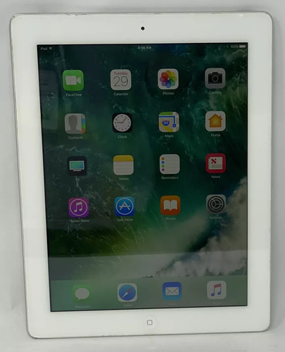 Apple iPad 4 A1458 16GB Wi-Fi Only Silver iOS Tablet - Good