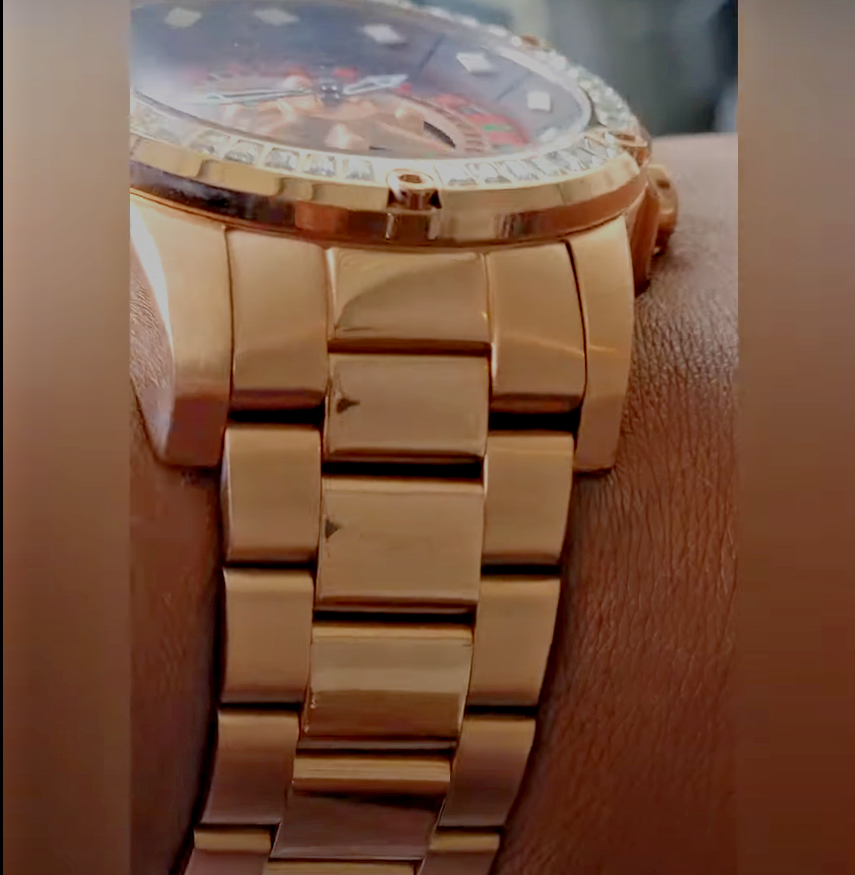 Pre-owned Invicta Specialty Casino Roulette Dial Auto Rose Gold Men Crsytal Watch 28714