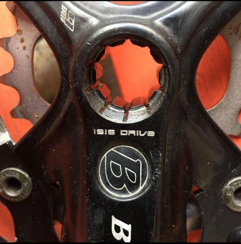 BONTRAGER Crankset IS 175mm 44/32/22 Used