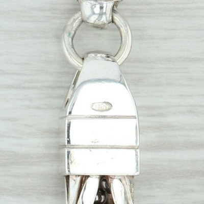 Large Byzantine Chain Necklace - Sterling Silver 21.5