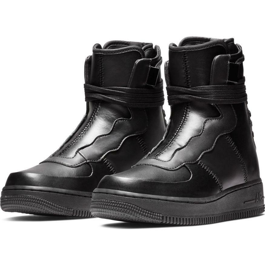 $140 Nike AF1 Air Force 1 Rebel XX Triple Black AO1525-001 Women's