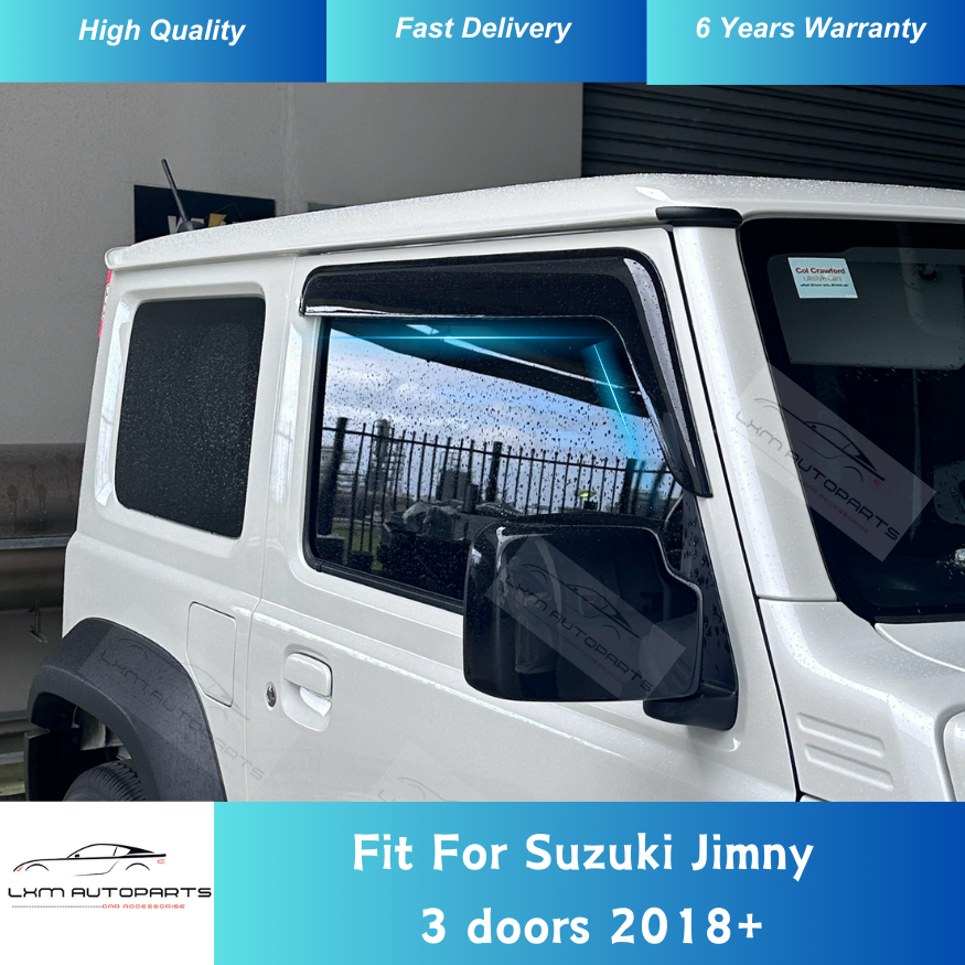 Luxury Weather Shields for Suzuki Jimny 3Door 2018+ JB74 Weathershields