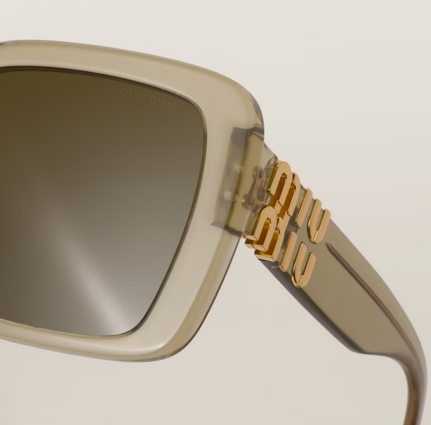 Pre-owned Miu Miu Brand 2024 Miu-miu Women Sunglasses Mu 10ys 11m-01t Authentic Italy Frame S In Brown