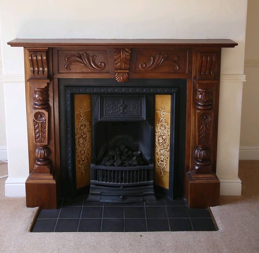 Cast iron fireplace, surround & gas fire in Cramlington