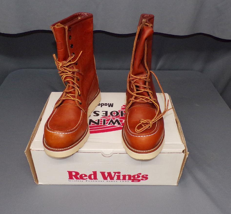 GREAT Red Wing Shoes Boots 877 - 10877 Moc Toe original box NOS
