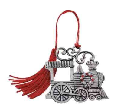 Avon 2024 PEWTER ORNAMENT Holiday Memories NIB with Pouch ~ NEXT DAY SHIPPING