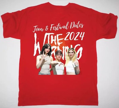 NEW RARE The Warning Band 2024 Short Sleeve Red Color Shirt hot hot Shirt