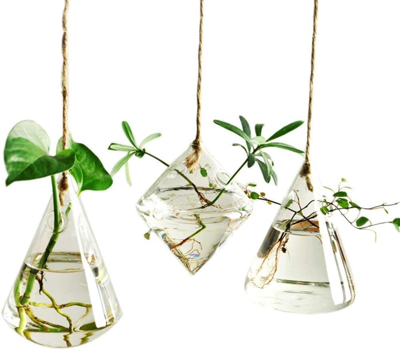 Irregular Geometric Vase Glass Vessel Hanging Planters Flower Pots/Water Planter
