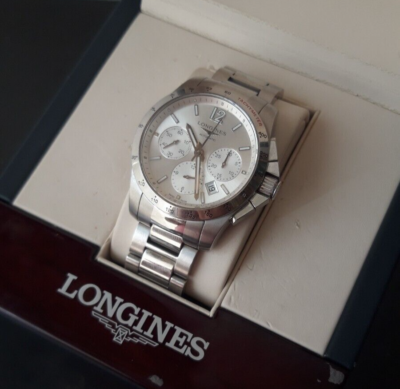 Longines ref. L2.743.4.76.6 Conquest Chronograph automatic men s