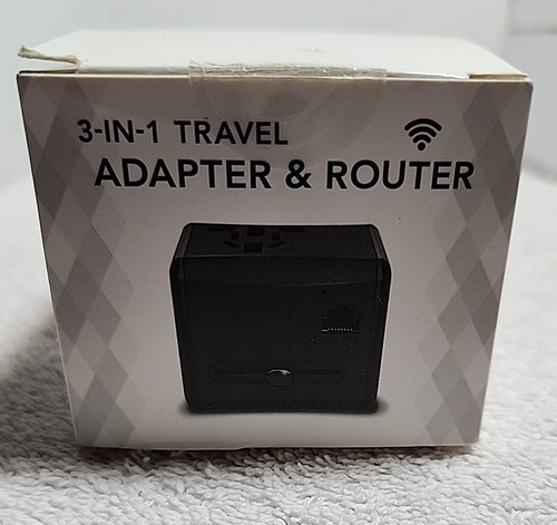 3-in-1 Travel Adapter & Router USA AUST UK EU China USB