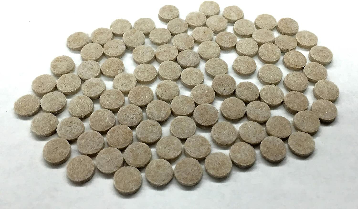 Shepherd Hardware 9021 3/8-Inch Self-Adhesive Felt Furniture Pads 75-Count Beige