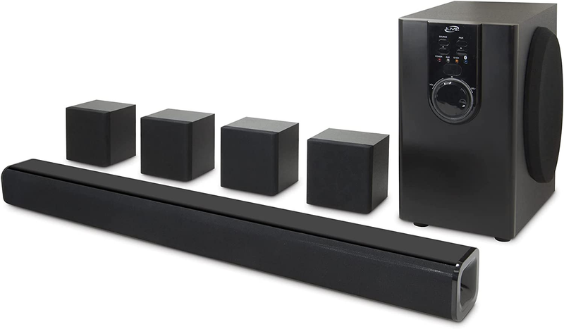 Ilive 5.1 Home Theater System with Bluetooth, 6 Surround Speakers, Wall Mountabl