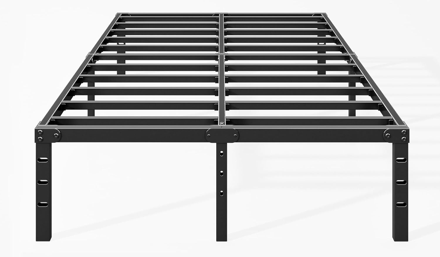 - Durable Platform Bed Frame Non-slip Metal Bed Frame No Box Spring