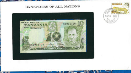 Banknotes of All Nations Tanzania 1978 10 Shilingi P-6c UNC Prefix GX