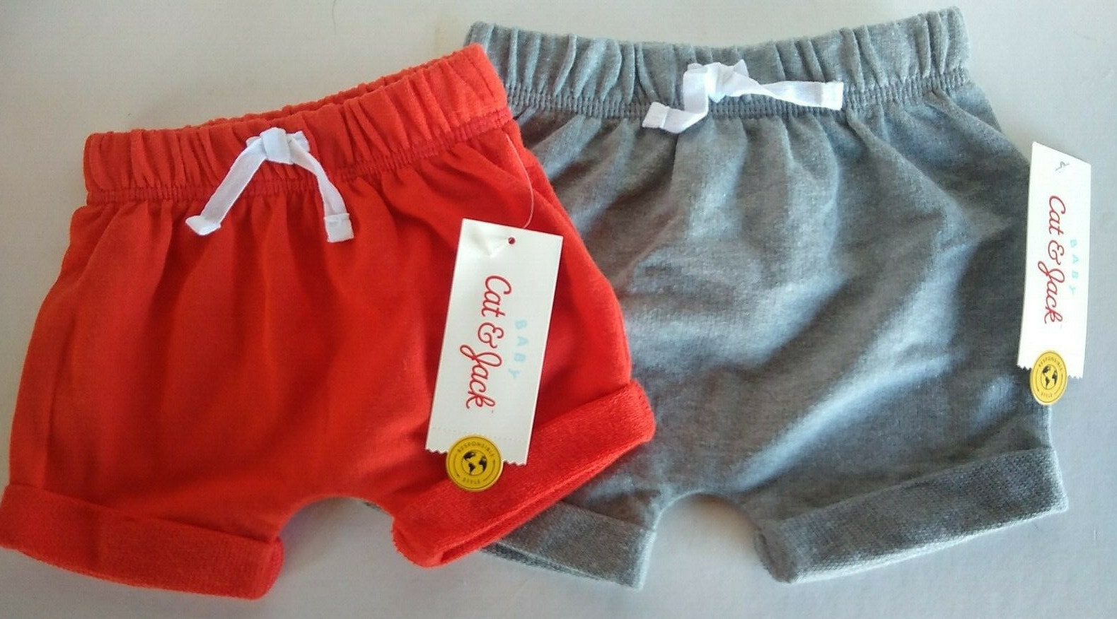 Cat & Jack Shorts Sweat Fabric Gray Or Orange NB Or 6-9m | eBay