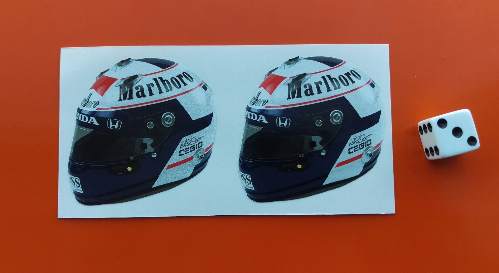 X2アラン プロスト ヘルメットf1ステッカーf1マクラレン ホンダ50mm 50mm のebay公認海外通販 セカイモン