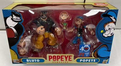POPEYE CLASSICS POPEYE VS BLUTO ACTION FIGURE SET 1:12 - Sealed