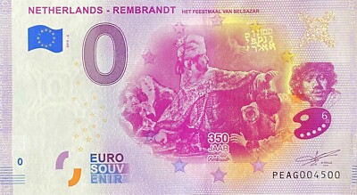 Ticket 0 Euro Netherlands Rembrandt 6 Van Belsazar 2019 Number 4500