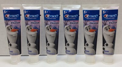 Crest Flouride Anticavity Toothpaste Frozen, Bubblegum, Lot of 6, EXP 04/2026