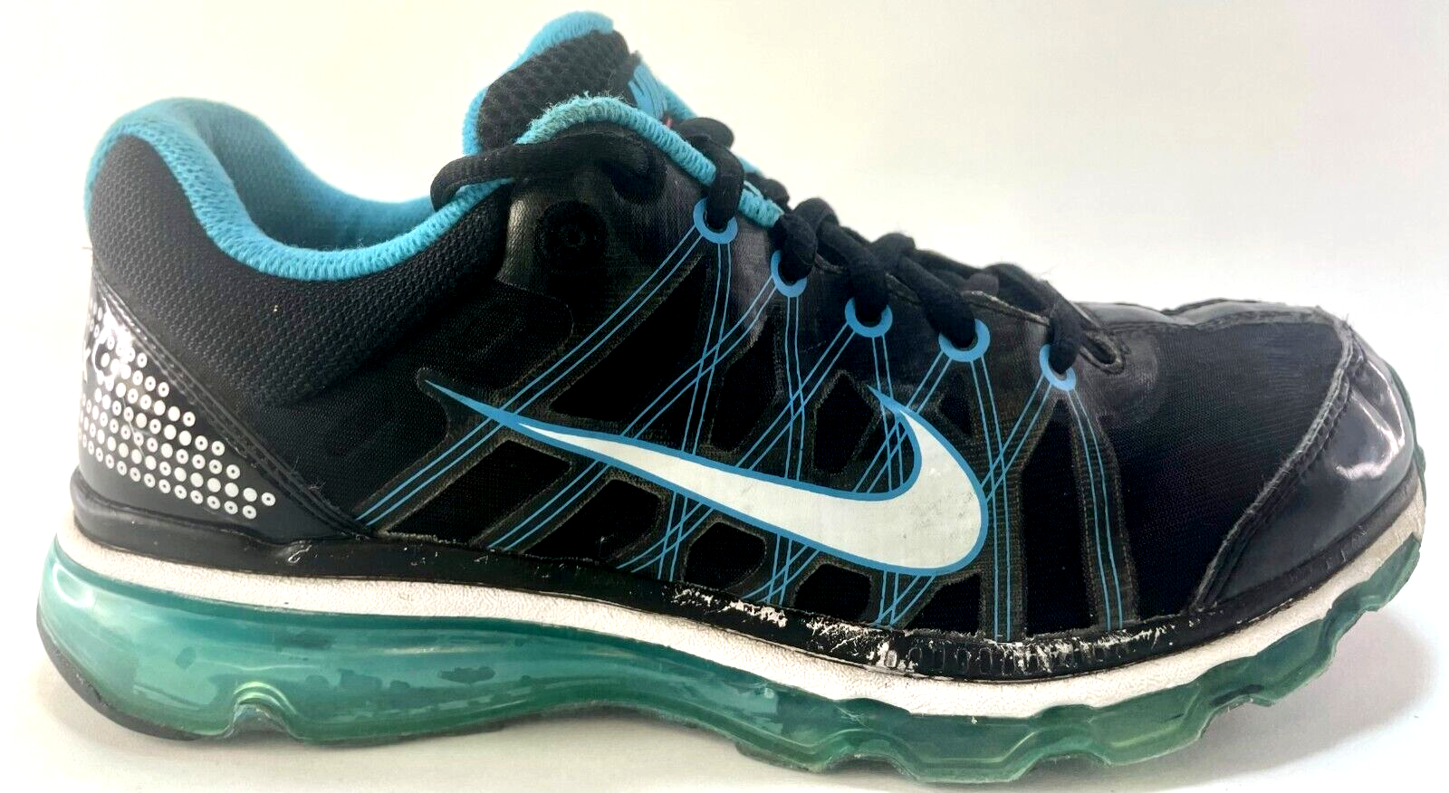 洋書 JAMAICA WOMENS 8.5 Nike Air Max 7Y Black Blue White 400152-002 | eBay
