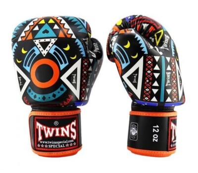 Boxing Gloves MMA Leather Twins Special FBGVL3-57 Sparring Training Muay Thai