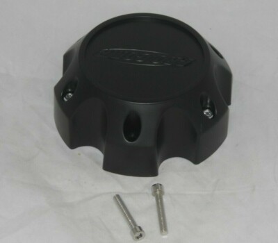 Pro Comp Flat Black Push-Thru Wheel Center Cap - Resin Logo Cap Part #8327042