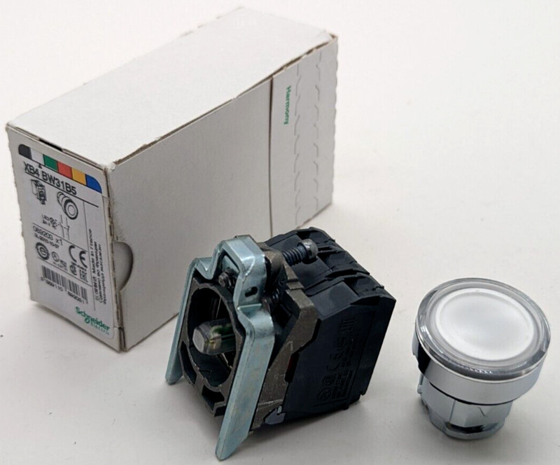 Schneider Electric Xb4 Bw31b5  Drucktaster 089203  WeiÃ Neu Ovp