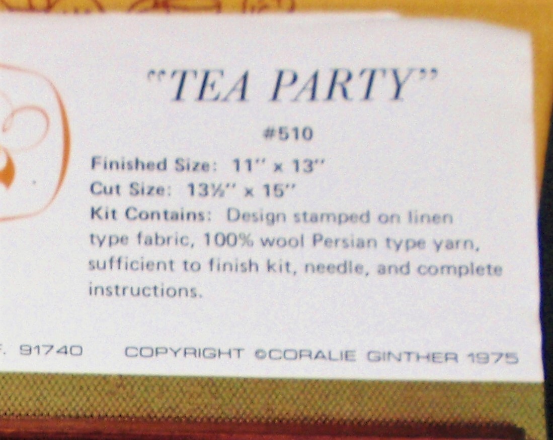 Vintage Tea Party Bee Stitchery / 1975 11