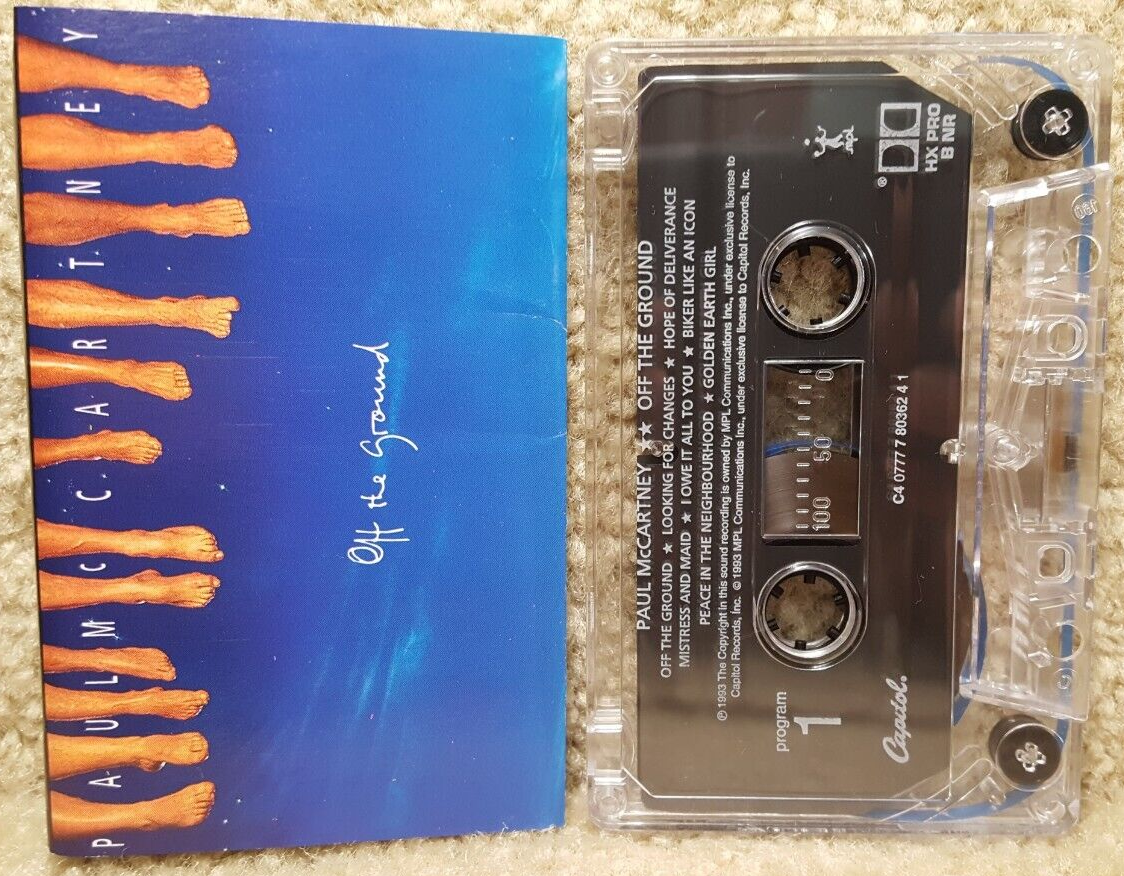 Paul McCartney – Off The Ground, US 1993 Promo. Cassette Tape, Capitol Records C4-80362 Paul McCartney – Off The Ground, US 1993 Promo. Cassette Tape, Capitol Records C4-80362