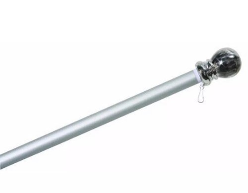 6' Tangle Free Spinning Flagpole & Bracket - 2 Position 45 and 90 Degree