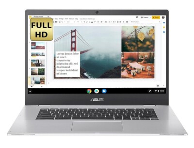 Asus CX1500 15.6" Intel Celeron N4500 4GB RAM 128GB SSD Chromebook Silver