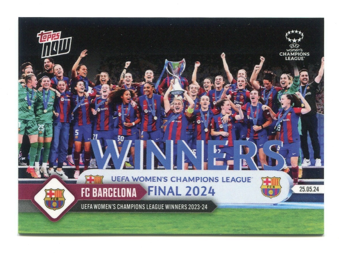 2024 Topps Now Barcelona UEFA Women's Champions League