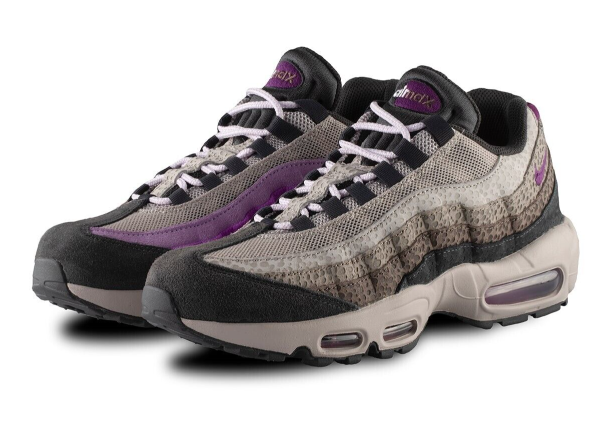 Nike Air Max 95 Safari Grey Sneakers Retro Trainers Purple